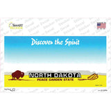 North Dakota State Blank Novelty Sticker Decal