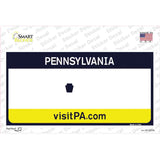 Pennsylvania State Blank Novelty Sticker Decal
