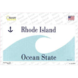 Rhode Island State Blank Novelty Sticker Decal