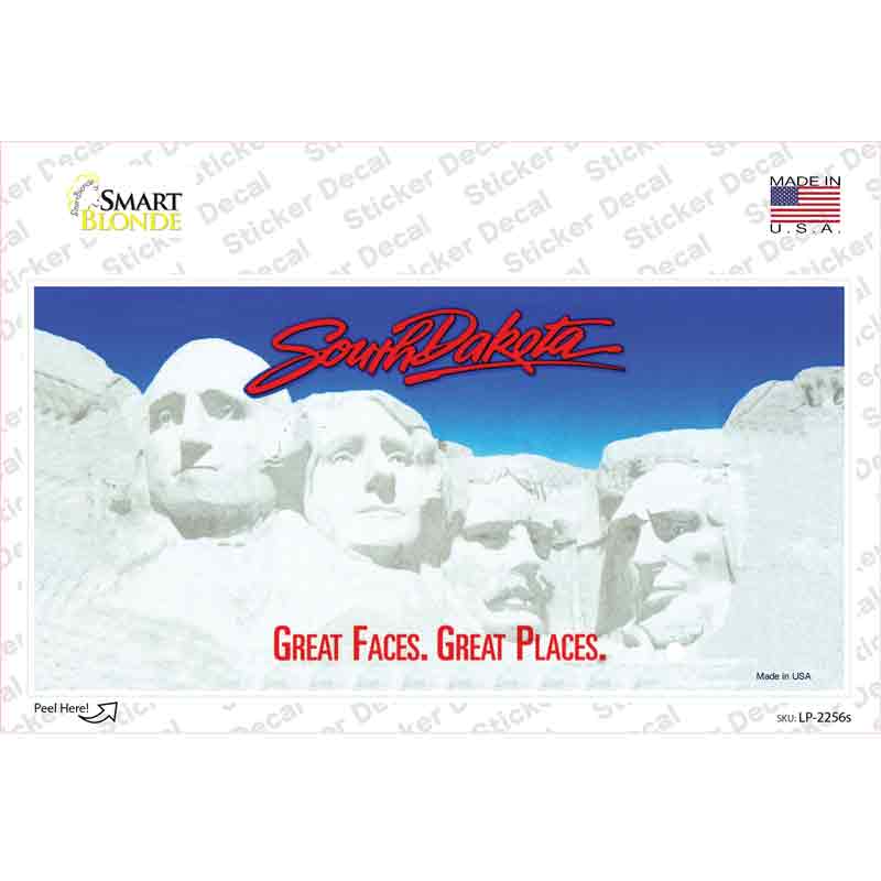 South Dakota State Blank Novelty Sticker Decal