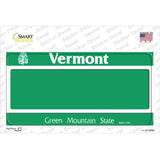 Vermont State Blank Novelty Sticker Decal