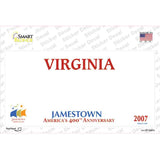 Virginia State Blank Novelty Sticker Decal