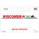 Wisconsin State Blank Novelty Sticker Decal