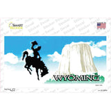 Wyoming State Blank Novelty Sticker Decal