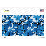 Blue Camouflage Novelty Sticker Decal