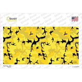 Yellow Camouflage Novelty Sticker Decal