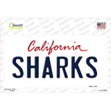 Sharks California State Novelty Sticker Decal