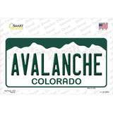 Avalanche Colorado State Novelty Sticker Decal
