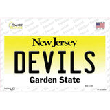 Devils New Jersey State Novelty Sticker Decal
