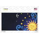 Celestial Sun Offset Novelty Sticker Decal