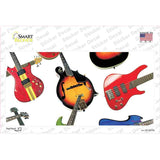 Guitars White Novelty Sticker Decal
