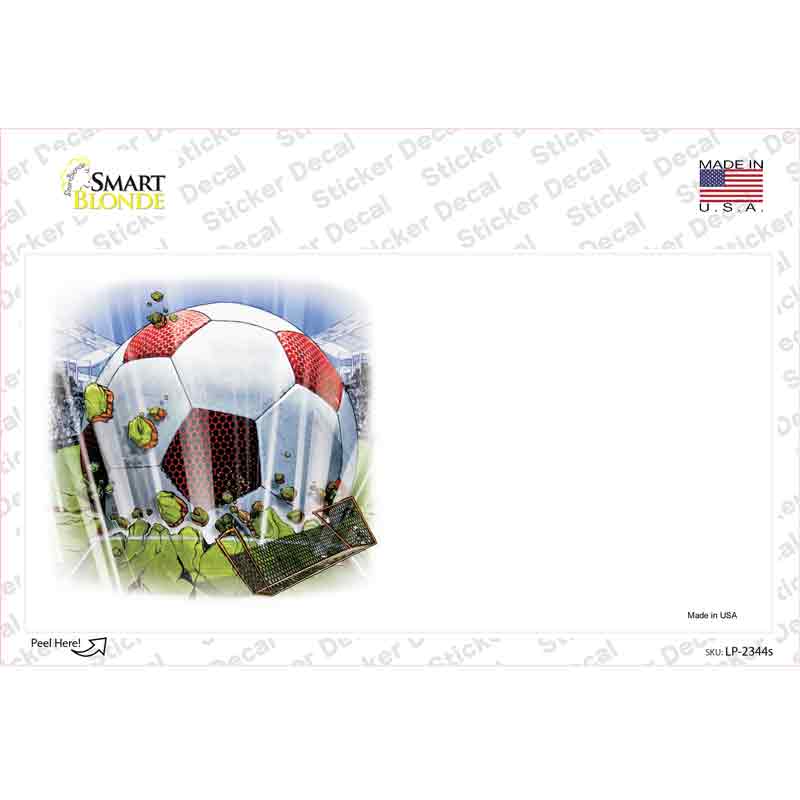 Soccer Ball Offset Novelty Sticker Decal