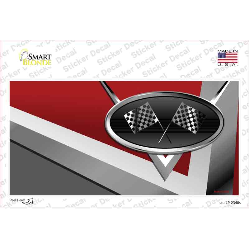 North Dakota Flag Novelty Rectangle Sticker Decal