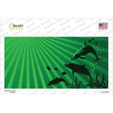 Family Of Dolphins Novelty Sticker Decal