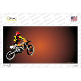 Dirt Bike Rider Offset Novelty Sticker Decal