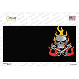 Gear Head Skull Offset Novelty Sticker Decal