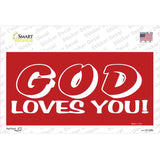 God Loves You Novelty Sticker Decal