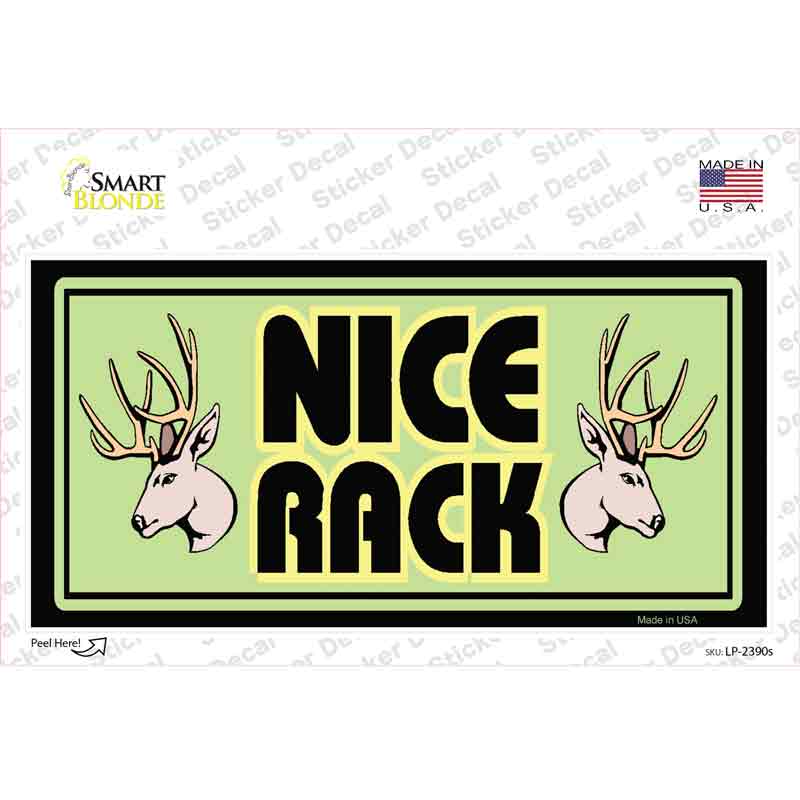 Nice Rack Deer Novelty Sticker Decal