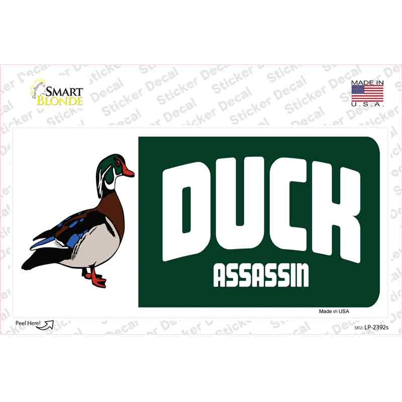 Duck Assassin Novelty Sticker Decal