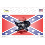 Confederate Flag Cowboy Novelty Sticker Decal