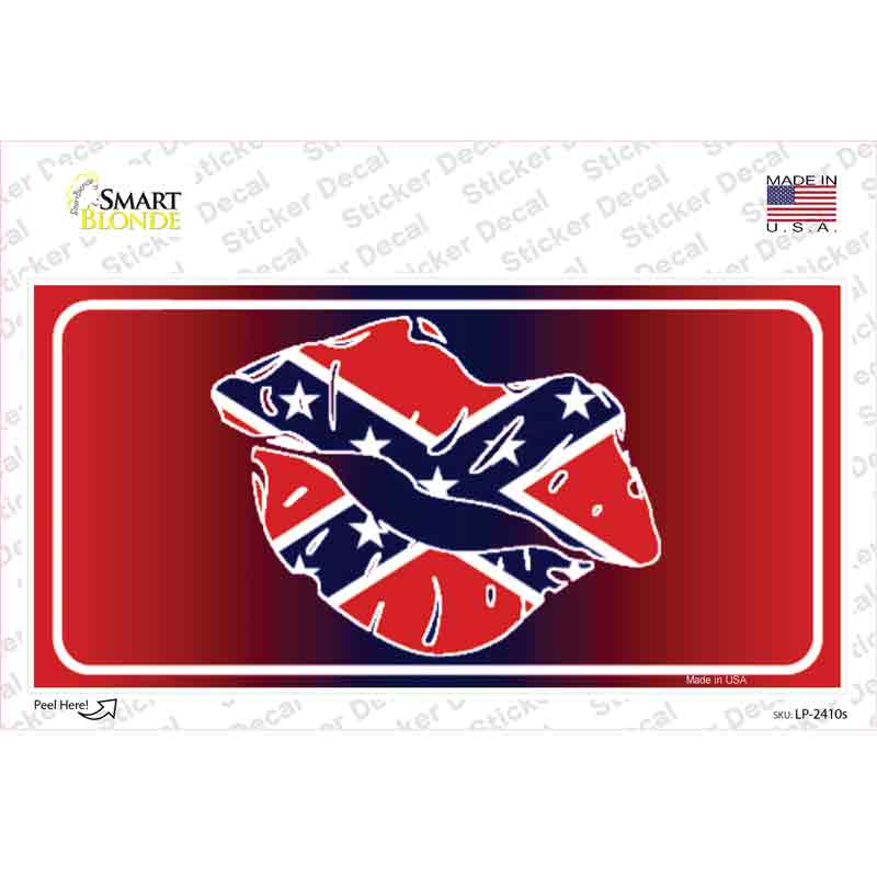 Rebel Kiss Novelty Sticker Decal