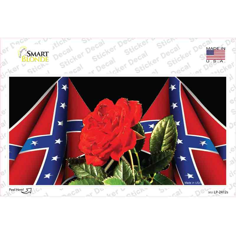 Rebel Rose Novelty Sticker Decal