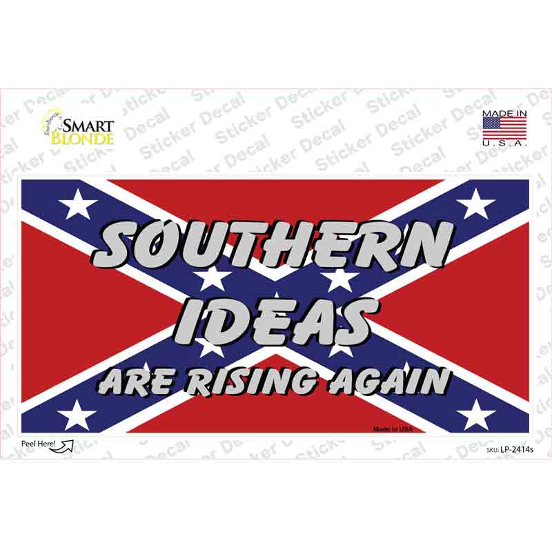 Southern Ideas Risin Again Novelty Sticker Decal