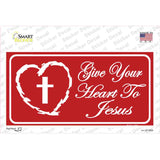 Give Your Heart To Jesus Novelty Sticker Decal