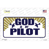 God Is My Pilot Vanity Novelty Sticker Decal