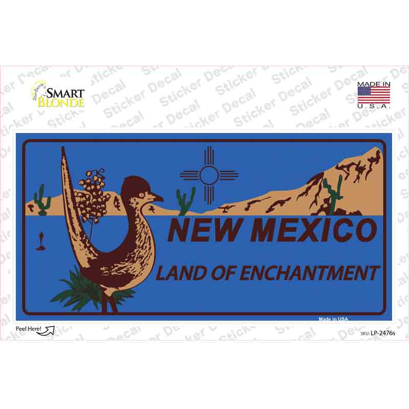 Roadrunner Blue New Mexico Novelty Sticker Decal