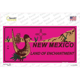 Roadrunner Pink New Mexico Novelty Sticker Decal