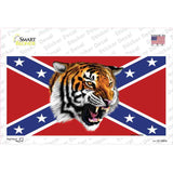 Confederate Flag Tiger Novelty Sticker Decal
