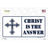 Christ Is The Answer Vanity Novelty Sticker Decal