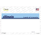 Old Illinois State Blank Novelty Sticker Decal