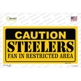 Caution Steelers Novelty Sticker Decal
