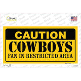 Caution Cowboys Novelty Sticker Decal