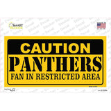 Caution Panthers Novelty Sticker Decal