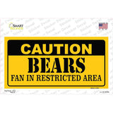 Caution Bears Novelty Sticker Decal