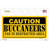 Caution Buccaneers Novelty Sticker Decal