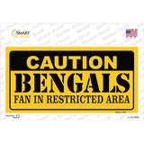 Caution Bengals Novelty Sticker Decal