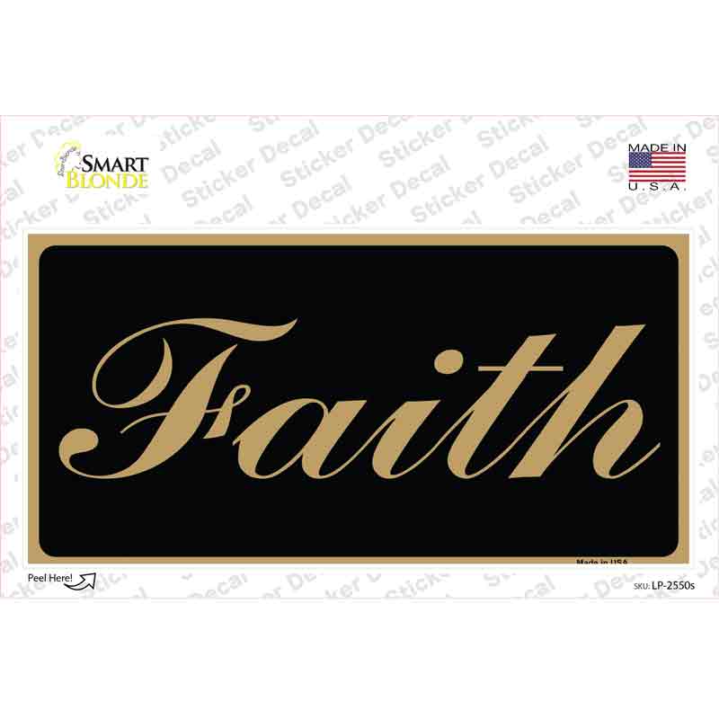 Faith Novelty Sticker Decal