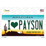 I Love Payson Arizona Novelty Sticker Decal