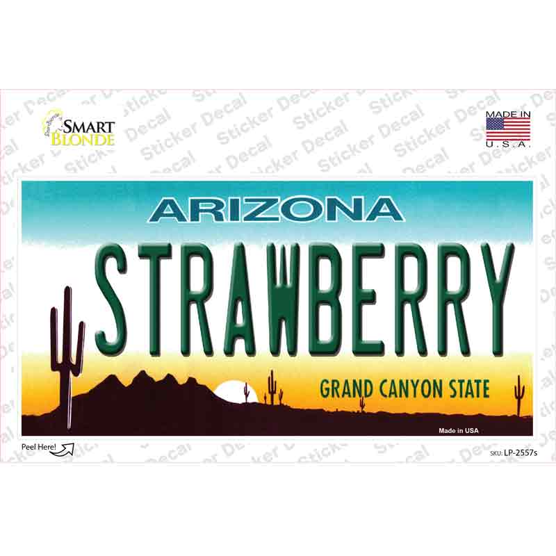 Strawberry Arizona Novelty Sticker Decal