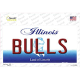 Bulls Illinois State Novelty Sticker Decal