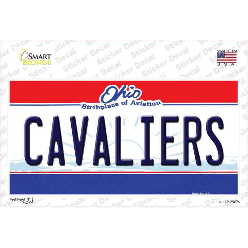 Cavaliers Ohio State Novelty Sticker Decal