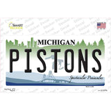 Pistons Michigan State Novelty Sticker Decal
