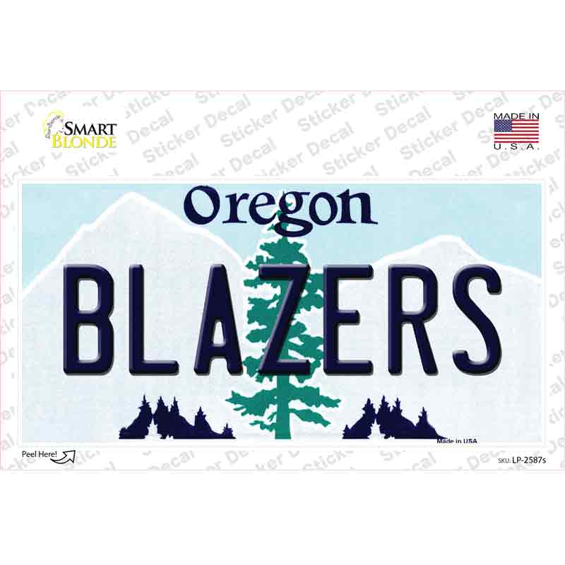 Blazers Oregon State Novelty Sticker Decal
