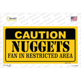 Caution Nuggets Fan Novelty Sticker Decal