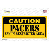 Caution Pacers Novelty Sticker Decal