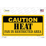 Caution Heat Fan Novelty Sticker Decal